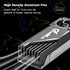 GUNMJO M.2 2280 SSD Heatsink, 20mm Built-in Cooling Fan, Aluminum Plate-Fin Design with Thermal Pad for Gaming PC