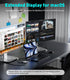 USB 3.0 or USB C to Dual HDMI Splitter Extender Display for Windows and Mac M1/M2/M3, 4K/1080P