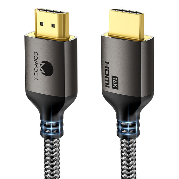 CONMDEX 16K HDMI 2.2 Cable 10ft Designed for Stable High-Bandwidth Connections |