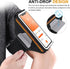 Phone Armband for Running, 3D Design Cell Phone Armband with Zipper Pocket for Earbuds, Water Resistant Sport Arm Band