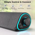 SOULION R50 Bluetooth Computer Speakers, 3.5mm PC Sound Bar, Wired USB Powered with Colorful LED Lights, Surround Sound
