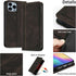 Motorola Moto G Stylus 5G (2024) Dark Brown PU Leather Flip Case: Protective Wallet, Stand Function, Card Slot,