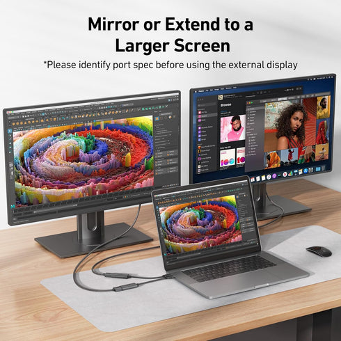 uni USB-C to HDMI Adapter, 4K@60Hz, Thunderbolt 3/4 to HDMI Converter for MacBook Pro/Air