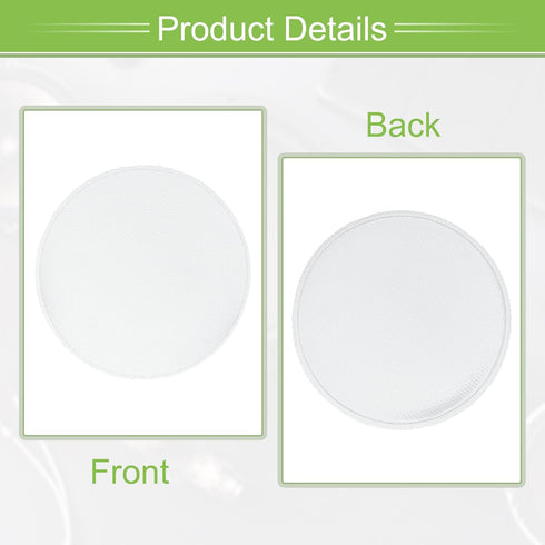 ACROPIX 7 Inch Universal Speaker Grills Mesh for Audio Subwoofer, White - Pack of 4, 183x193x11mm