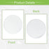 ACROPIX 7 Inch Universal Speaker Grills Mesh for Audio Subwoofer, White - Pack of 4, 183x193x11mm