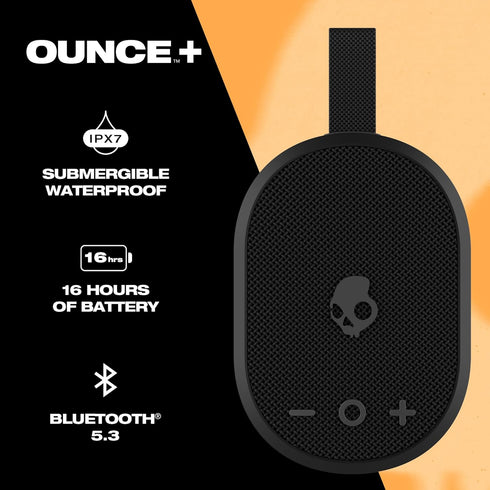 Ounce+ Wireless Bluetooth Speaker - IPX7 Waterproof Mini Portable Speaker with 16 Hour Battery, True Wireless Stereo, and Ballistic Nylon Carry Strap