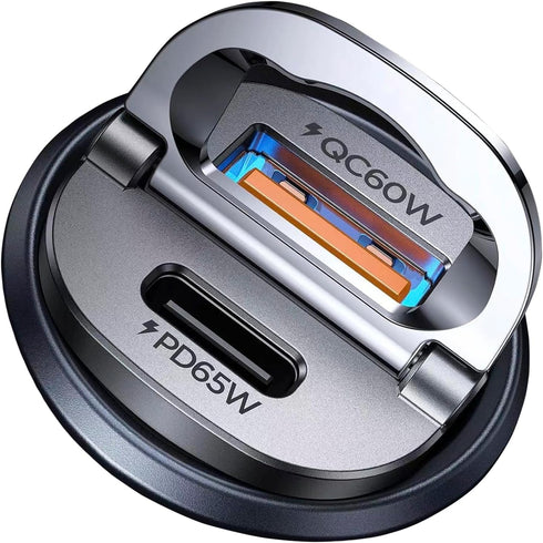 Upgraded 125W USB C Car Charger, Super Fast Charging, Dual Port for iPhone 15/14 Pro Max Plus, All Metal