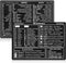 GEEHUA 2 Pcs Laptop Shortcuts Stickers, Word/Excel Quick Reference Guide Keyboard Shortcut Stickers