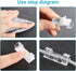 100 Pieces Mini Cable Clips, Christmas Outdoor Light Hooks, Self Adhesive for Christmas and Fairy Light Decoration
