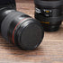 PATIKIL Camera Lens Cap, 4 Pack Sides Pinch Front Cover with Microfiber Cloth for 55mm Lenses