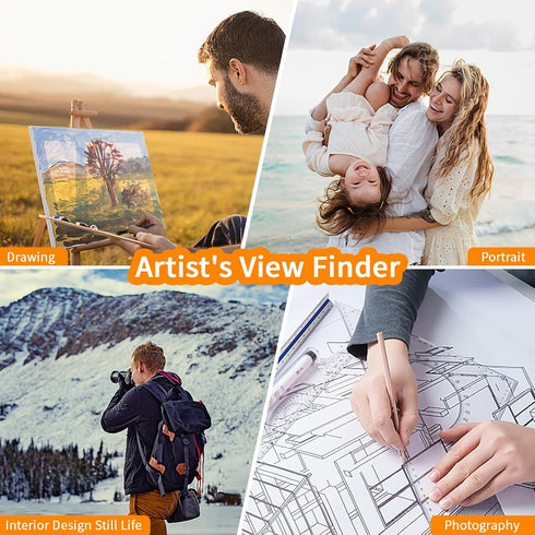 LiuLiXia View Finder, View Catcher with Sliding Mechanism for Photography, Drawing, Sketching