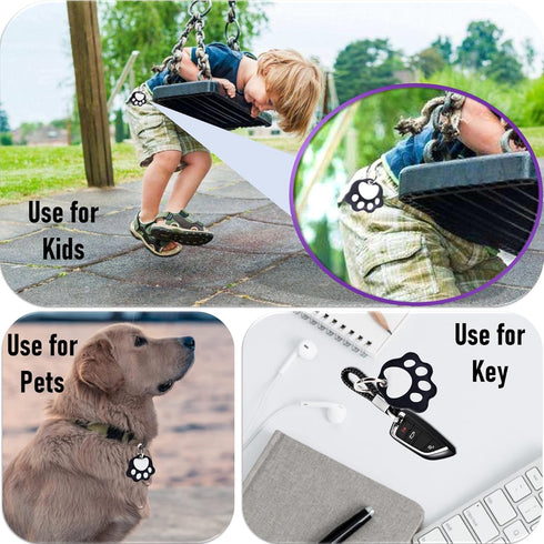 2 Pack Leather Case with Key Ring for Tile Mate 2022, Galaxy SmartTag, eufy Finder - Slim Holder for Dog Collar, Cat