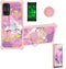 jioeuinly Vortex ZG65H Case for Vortex ZG65 / ZG65 PRO, with Tempered Glass Screen Protector, Ring Support, Gold Glitter