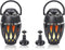 Sound Town 2-Pack Portable Bluetooth Speakers with LED Lights, True Wireless Stereo, Wall Mount Brackets (OPIK-F1-PAIR)