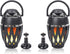 Sound Town 2-Pack Portable Bluetooth Speakers with LED Lights, True Wireless Stereo, Wall Mount Brackets (OPIK-F1-PAIR)