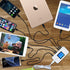 60W/12A 8-Port Desktop Charging Station, Multiple USB Fast Wall Charger Hub with LCD for Smart Phones, Tablets and More