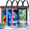 4 Pack Multicolor Universal Waterproof Phone Pouch, Large Dry Bag for Apple iPhone, Samsung, up to 7.5"