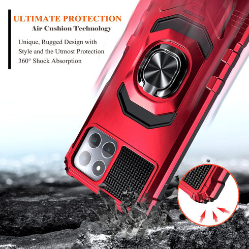 NZND Compatible with Boost Mobile Celero 5G Plus Case 2023, Tempered Glass Screen Protector, Full-Body Protective Ring