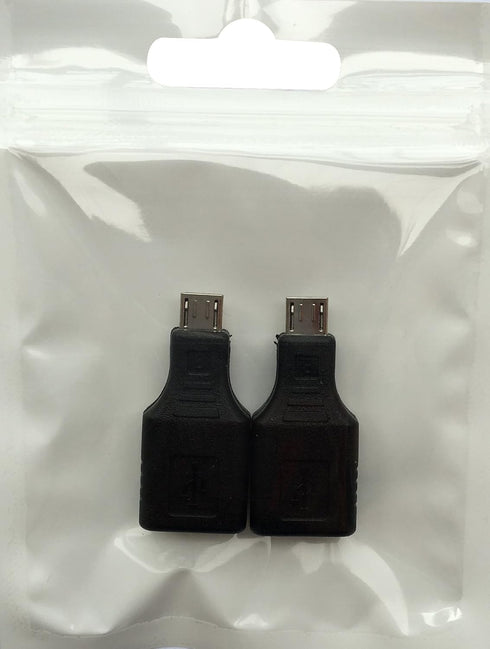 USB 2.0 Micro USB Male to USB Female OTG Adapter, 2 Pack