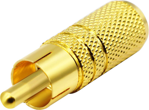 zdyCGTime Gold Plated RCA to 3.5MM Audio Adapter, 3.5mm Female to RCA Male Plug Connector, 2 Pack