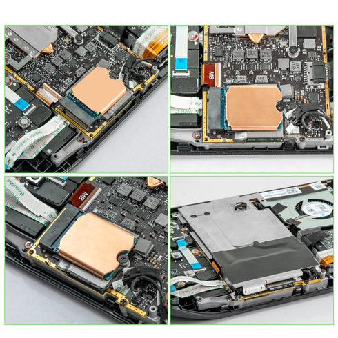 Steam Deck SSD Heatsink Thermal Pad Repair Kit: M.2 2230 NVME SSD Copper Heat Sink, Thermal Pastes, Tools, Screws