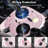 CloudValley HD Tempered Metal Matte Glass Camera Lens Protector for iPhone 15/15 Plus, Glitter Pink, Case Friendly.