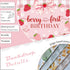 1st 7x5ft Berry First Birthday Backdrop for Girl Pink Bowknot Strawberry Photography Background Sweet One Birthday