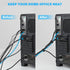 70 PCS Reusable Cable Ties with Hook and Loop, Adjustable Cable Management Wire Ties & 10 PCS Cable Labels, Black+White