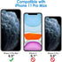 NGB Designed for iPhone 11 Pro-Max Case, Pink/Aqua Glitter Liquid Sparkle Cover with Accessories