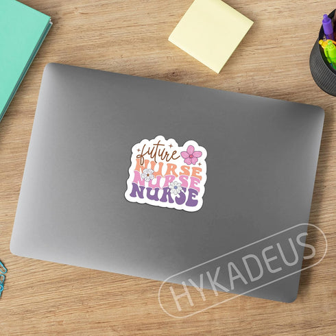 (3Pcs) Future Nurse Sticker Nursing Student Stickers, Waterproof Vinyl Decal for Books, Laptops, Tumblers, Water Bottles