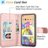 Galaxy A21 Case for Samsung, Takfox PU Leather Wallet Case with 9 ID Credit Card Holder Slots (Rose Gold)
