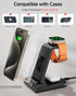 Wireless Charger for iPhone 16, 3 in 1 Charging Station for Apple Watch and AirPods
