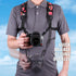 USA Gear DSLR Camera Strap Chest Harness with Quick Release Buckles, Floral Neoprene Pattern and Accessory Pockets