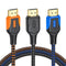 4K HDMI Cable 3FT 3-Pack(Tri-Color), High Speed 18Gbps HDMI 2.0 Cable with