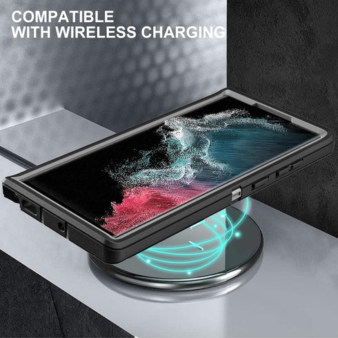 Shop Samsung Galaxy S22 Ultra Case: Military Grade Shockproof, Drop Proof, Dust Proof + 2 Self Healing TPU Protectors