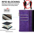 Antsturdy Wallet Case for Samsung Galaxy Note 9, RFID Blocking PU Leather Flip Shockproof Cover (Purple)