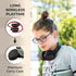 PowerLocus Bluetooth Over-Ear Headphones, Wireless and Wired Headsets with Built-in Mic, Micro SD/TF, FM (Black/Red)