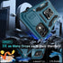 DEERLAMN iPhone 11 Case - Light Blue, Military Grade Shockproof, Slide Camera Cover + 2 Screen Protectors, Rotated Ring