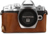 MegaGear MG1352 Olympus OM-D E-M10 Mark III Leather Camera Half Case and Strap, Light Brown
