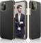 LOHASIC Luxury Leather Slim Business Case for iPhone 12/12 Pro, Soft Grip Shockproof Bumper Cover for Men and Women -