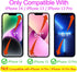 iPhone 14/13/13 Pro Privacy Screen Protector - 28° Anti-Spy Tempered Glass, Full Coverage, Bubble-Free, Easy Install,