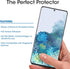 amFilm Ultra Glass Screen Protector for Galaxy S20, (2 Pack) Tempered Glass, UV Gel Application, Compatible with