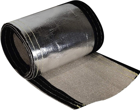 2" 3.2 2 Heat Shroud ID ft Aluminized Sleeving Lightweight Aluminum Fiberglass Insulated Shield Sleeve for OD Braided