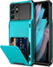 Vofolen for Galaxy S21 Ultra Wallet Case, Credit Card Holder, 4-Card Flip Cover, Dual Layer Protective Hybrid Hard