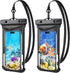 2 Pack Waterproof Phone Pouch, IPX8 Waterproof Phone Case for 15/14/13/12/11 Pro Max Plus Samsung Up to 7.5",