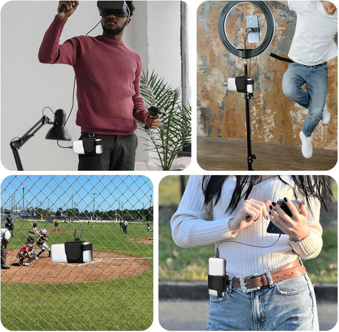 Universal Power Bank Holder, Equipment Mounting Strap for Tripod Camera, Adjustable Carrier Strap for Power Bank