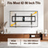 Mounting Dream Fixed TV Wall Mount, Low Profile Bracket for 42-90 Inch TVs, Space Saving, Max VESA 800x400mm
