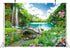 BELECO Picturesque Garden Background Fabric: 5x3ft Outdoor Tropical Landscape Mountain Trees Waterfall Scenery Backdrop