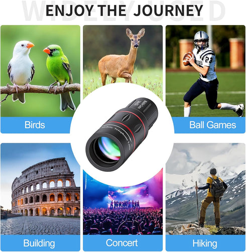 MoYinG 36X Telephoto Lens Kit for iPhone and Android Cell Phones, Long Focus Telephoto Phone Lens with Universal Clip