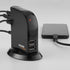 Amazon Basics 7 2.0 5V/4A Port USB Hub Tower with Power Adapter, Plug and Play, Charging Ports, Black
